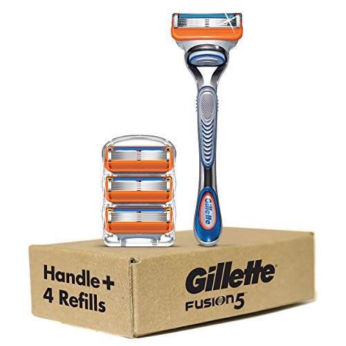 gillette fusion5 mens razor handle   4 blade refills吉列f