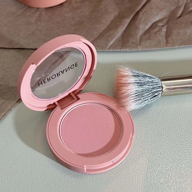 【嫩粉显嫩自带镜刷】HEBOBAVNCE 腮红 自然好气色 通勤百搭款