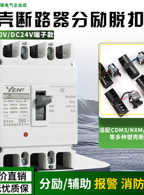分励脱扣器全系列端子M1/NM1/CDM3/NXM过欠压失压正泰德力西专用