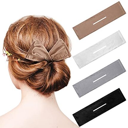 4 Pieces Deft Hair Bun Maker Doughnut Hair Bun French Hairst