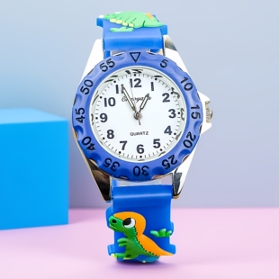 儿童手表3d可爱恐龙夜光腕表韩版 小朋友男女童学习时间电子表 时尚