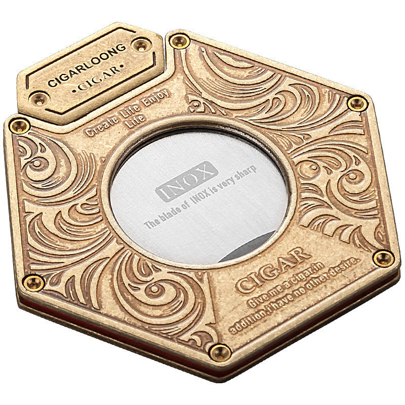 CIGARLOONG茄龙雪茄剪雪茄刀锋利刀刃便携式复古礼盒包装烟刀烟剪