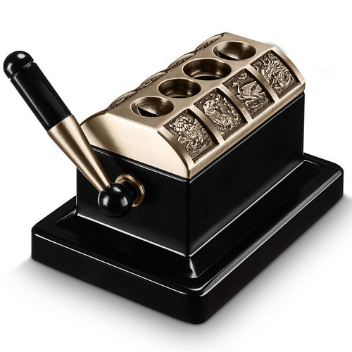 CIGARLOONG茄龙雪茄剪锋利刀刃大小孔V孔四切孔八神兽台式雪茄刀