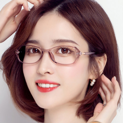 近视眼镜女防蓝光变色镜