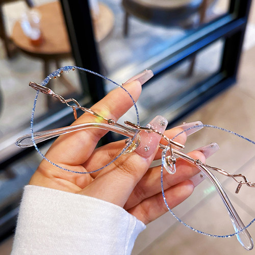 无框眼镜女近视可配度数