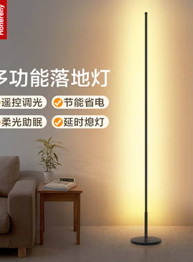 极简氛围落地灯 天猫精灵智能简约led客厅卧室立式床头灯沙发台灯