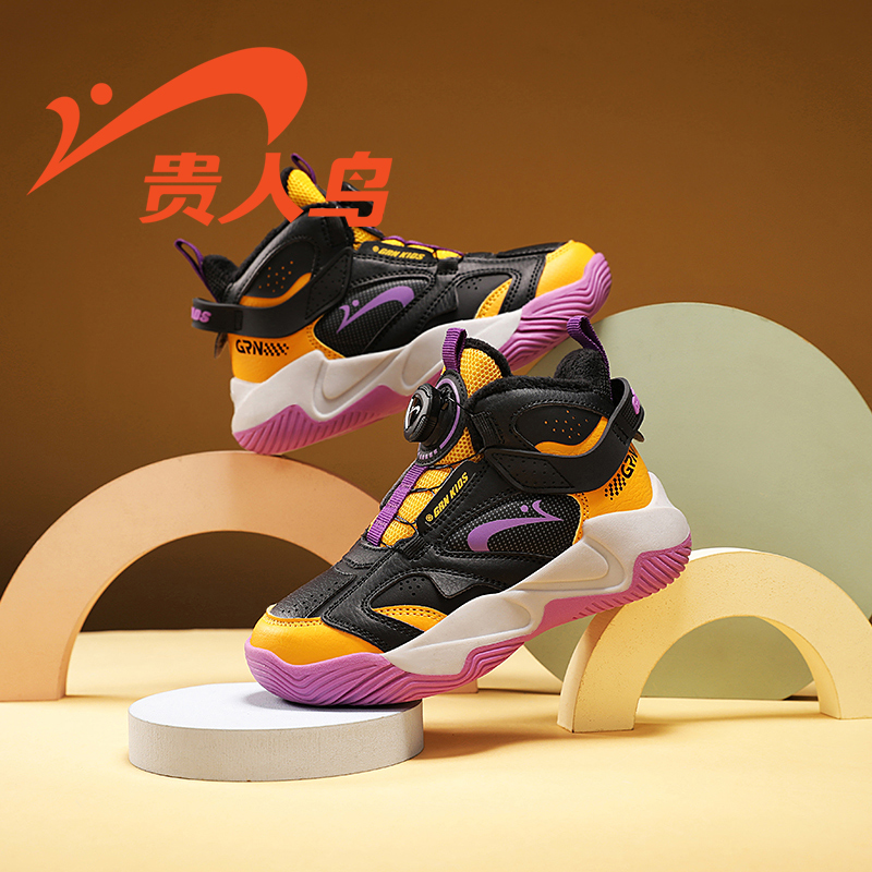 贵人鸟男童运动鞋加绒保暖