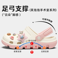 足弓支撑手术室拖鞋女款夏季2025新款防滑不累脚医用eva洞洞鞋女