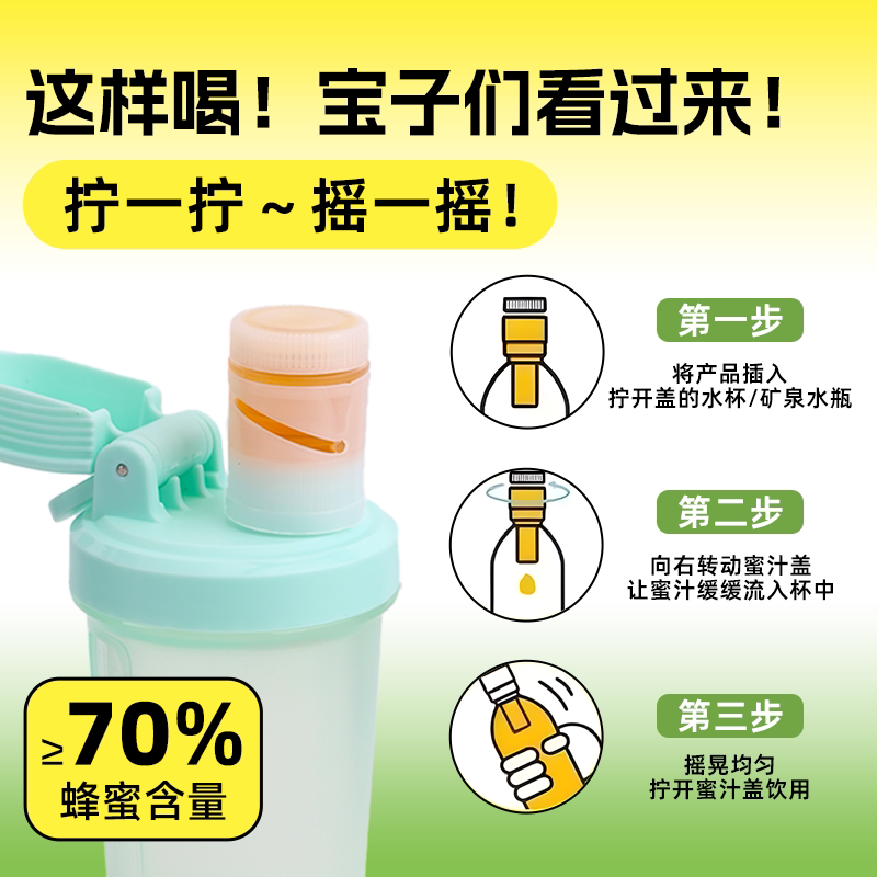 【多组合袋装】（单支=36g)新鲜柠檬蜜汁/分离式蜜汁盖创意设计