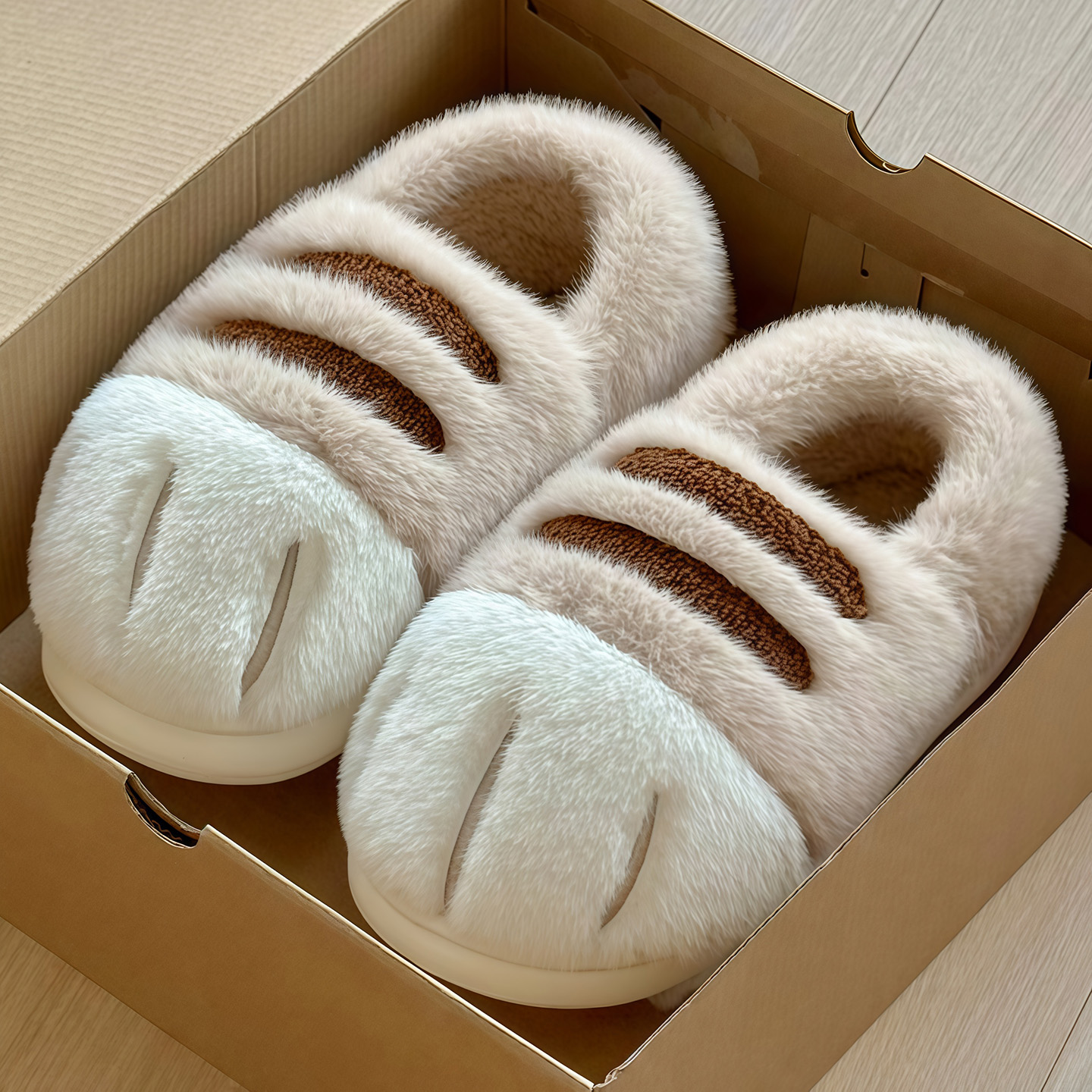 哈基米猫爪棉拖鞋情侣款包跟加绒