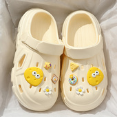 厚底防滑沙滩学生包头踩屎感拖鞋 eva洞洞鞋 外穿2025新款 夏季 女款