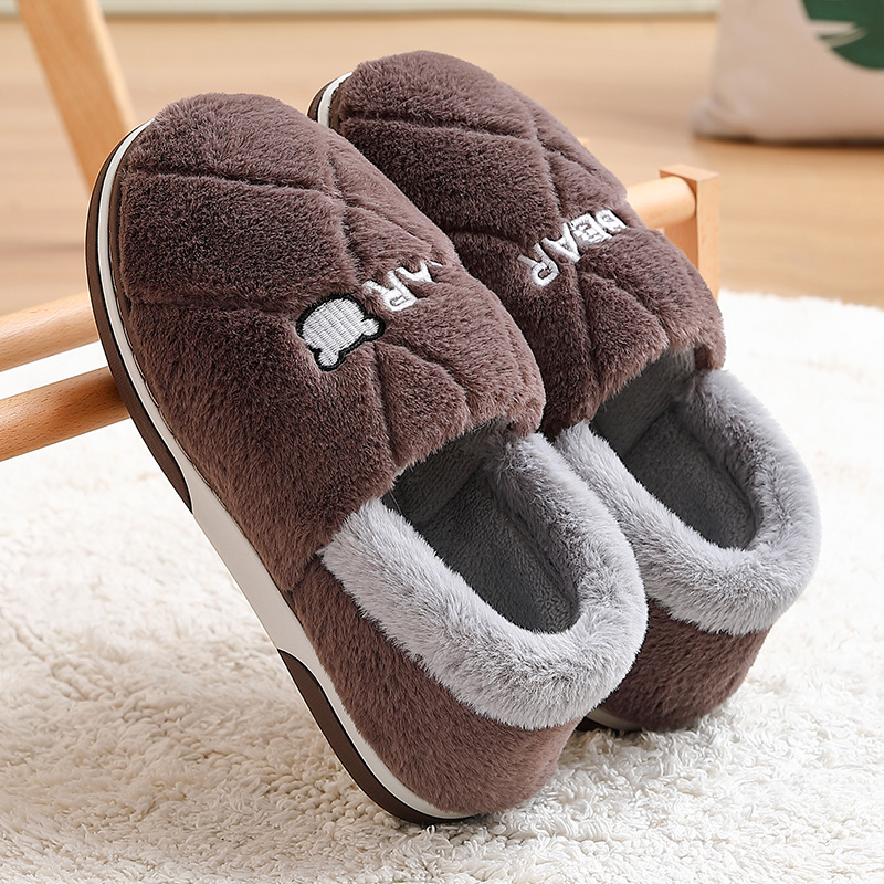 男士棉拖鞋冬季包跟室内家用保暖
