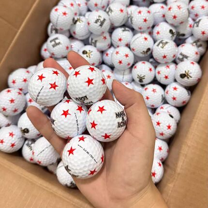 正品高尔夫球mark lona 五星骷髅王三层五星花球高尔夫球二手球