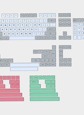 无铭诚品 DSA9009键帽PBT热升华 复古170键机械键盘键帽