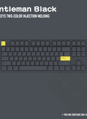 【无铭诚品】绅士Gentleman套装键帽151键 PBT热升华原厂高度