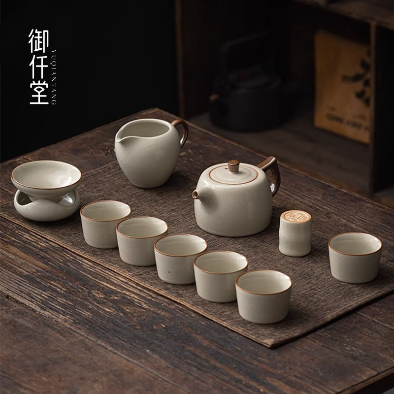 御初阁汝窑年轻人茶具套装2026新款家用泡茶个人专用轻奢高端大气