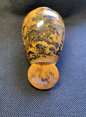 江西省高工艺美术师王钢手绘釉上彩茶叶罐包邮