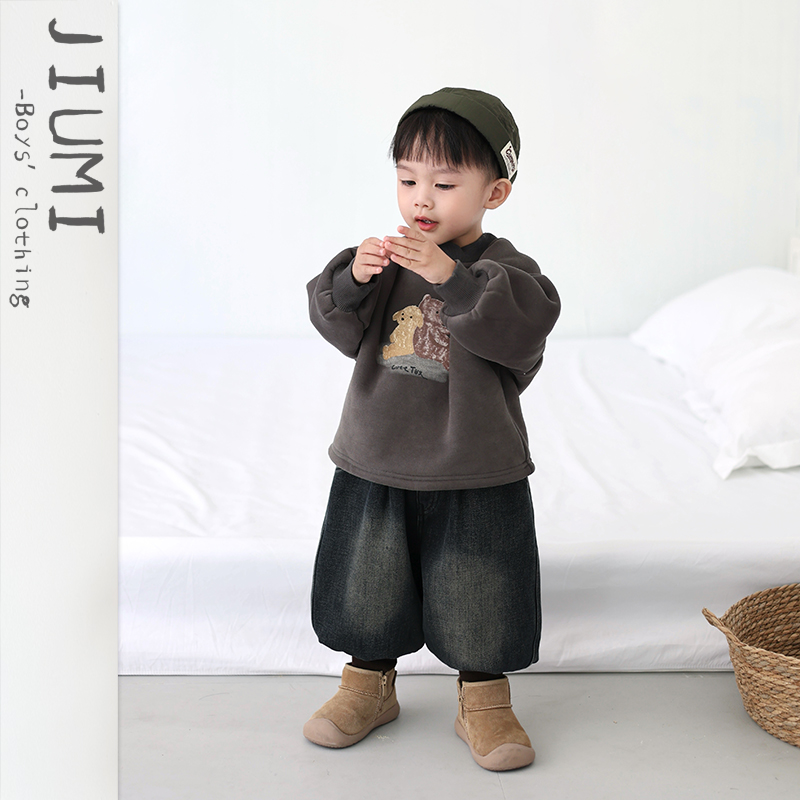 儿童冬季新款休闲运动卫衣两件套