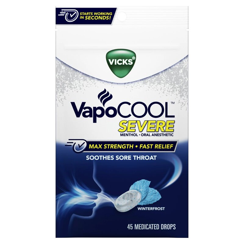 VICKS Menthol Throat Lozenges Direct mail from the US - A refreshing and enhanced version for throat discomfort VapoCOOL thumbnail 5