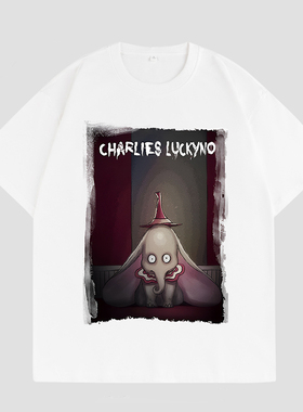 CHARLIES LUCKYNO小飞象童年艺术潮牌环保喷绘印花情侣款短袖T恤