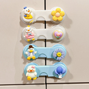 抽屉扣儿童安全锁可爱卡通婴儿宝宝防夹手防开冰箱门衣柜门锁扣