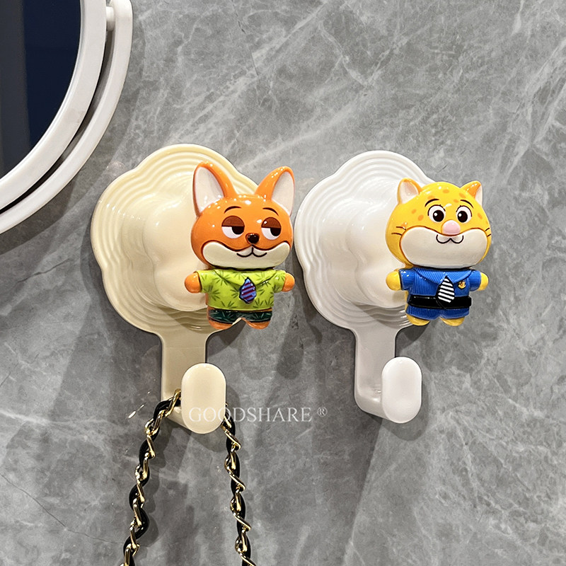 挂钩免打孔强力承重可爱卡通家用浴室门后粘钩墙壁免钉无痕挂物钩,收纳整理,挂钩/粘钩,淘宝优惠券,粉丝福利购,淘宝优惠卷
