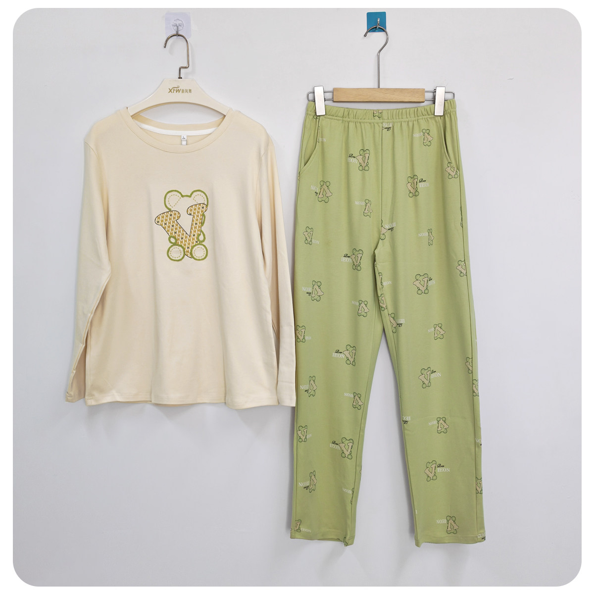 春秋家居服套装100%棉