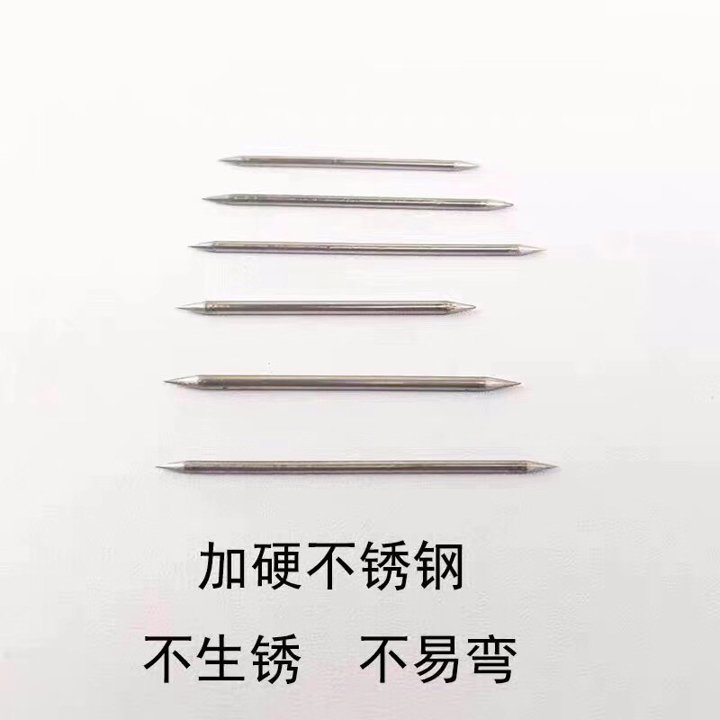 有凹槽绑好甲鱼针两头尖钢针直针钓王八专用老鳖团鱼黄鳝防脱地针