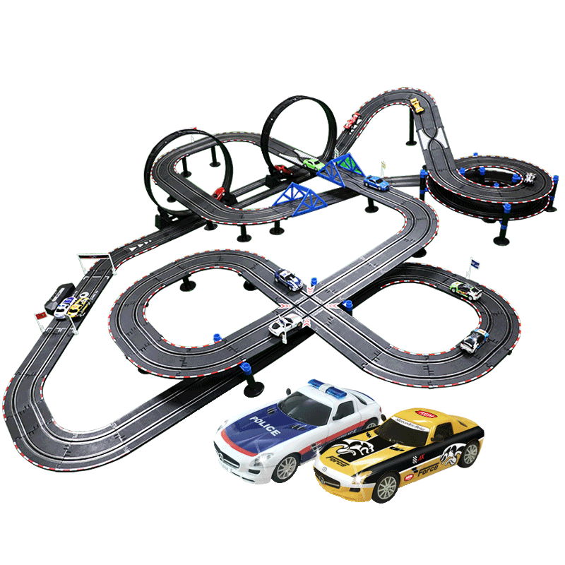 AGM音速风暴DLY定制电动轨道赛车遥控轨道玩具双人遥控竞技跑汽车