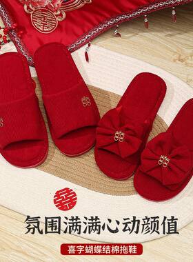 万爱名华新娘红拖鞋工厂直销
