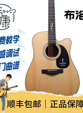brook布洛克吉他V12民谣初学者单板