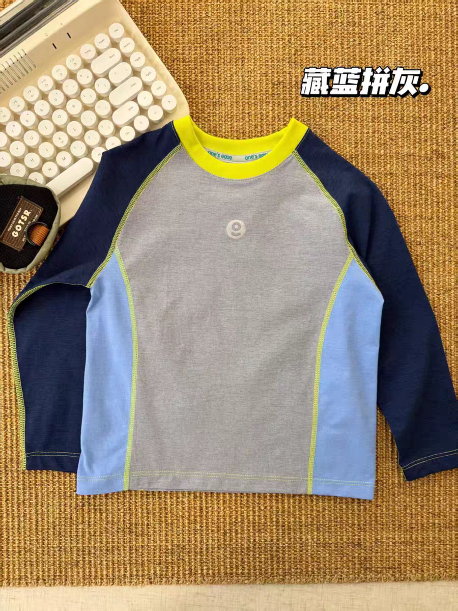 中大童速干运动训练衣男女童装秋季儿童吸湿排汗长袖T恤运动打底D