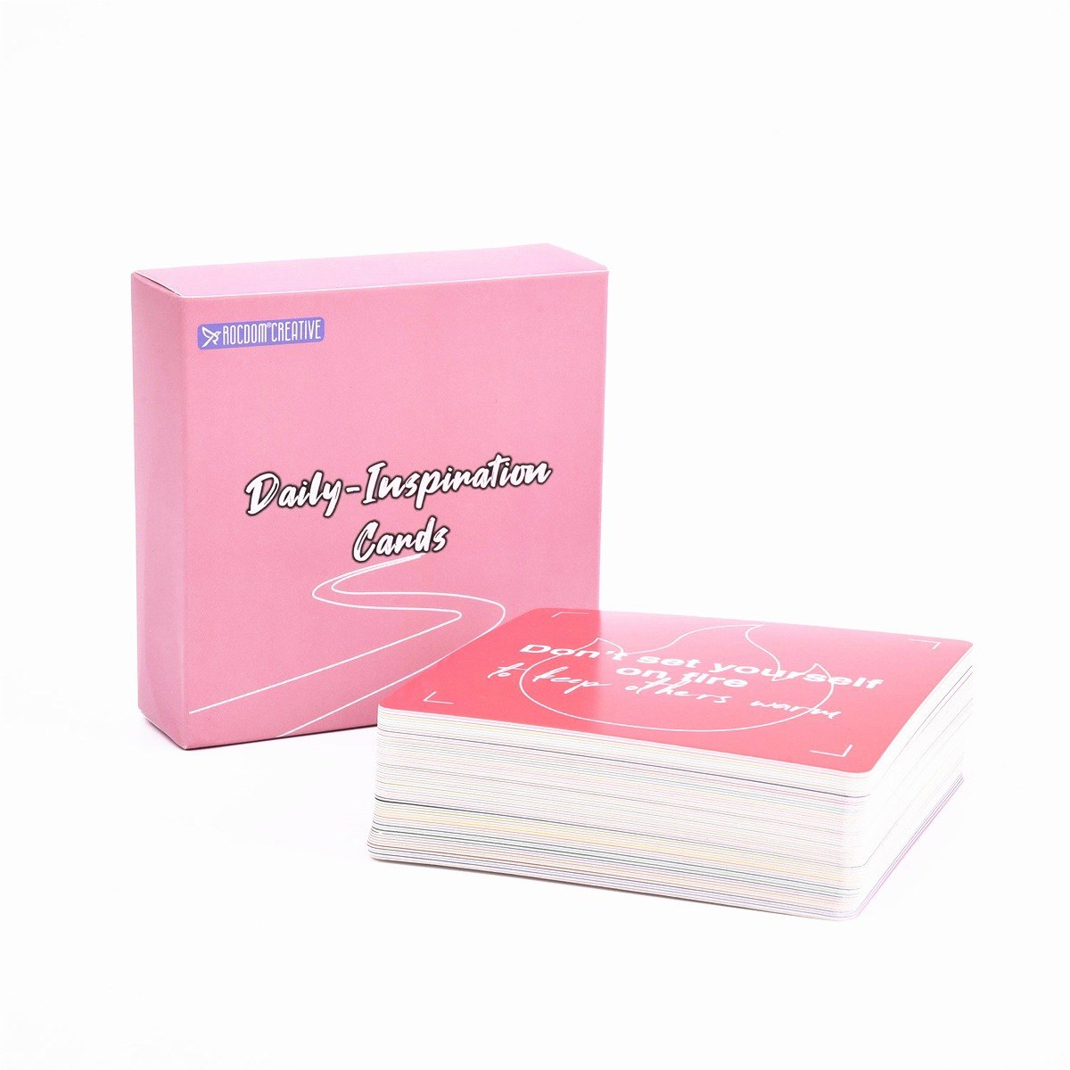 日常鼓励卡片 Daily Inspiration Cards英文激励肯定卡60张白卡纸