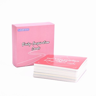 日常鼓励卡片 Daily Inspiration Cards英文激励肯定卡60张白卡纸