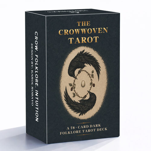 乌鸦塔牌The Crowwoven Tarot 初学者 天地盖12X7 CM英文卡牌游戏