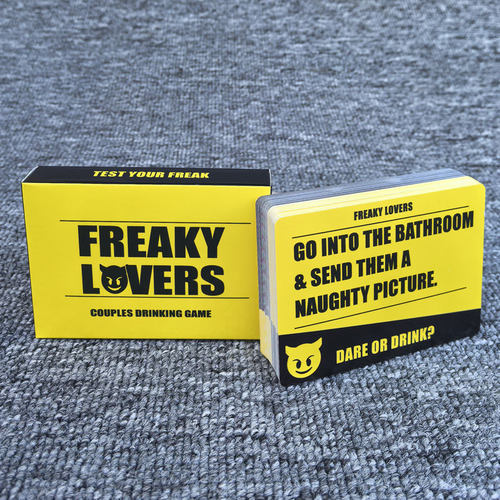 情侣喝酒游戏Freaky Lovers Couples Drinking Game 英文约会桌游