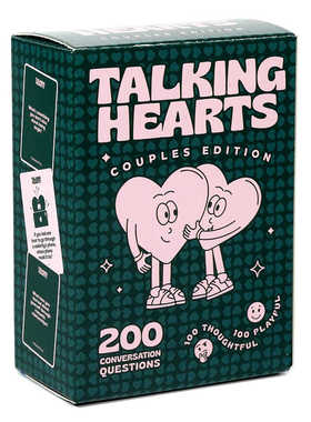 用心交谈游戏 Talking Hearts 情侣对话游戏 英文卡牌游戏