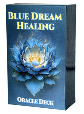 原创蓝梦疗愈神谕Blue Dream Healing Oracle天地盖12×7英文卡牌