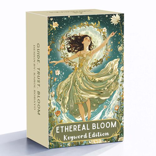 关键词版小清新塔牌Ethereal Bloom Tarot 天地盖12×7英文卡牌