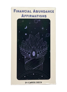 富足卡牌 能量启示卡Financial Abundance Affirmations英文字卡