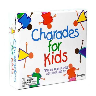 儿童猜字谜游戏Charades Game For Kids家庭益智游戏英文桌游卡片