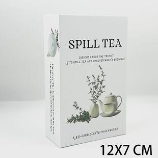 洒茶茶叶神谕卡Spill Tea Oracle Card12X7cm 天地盖英文卡牌游戏