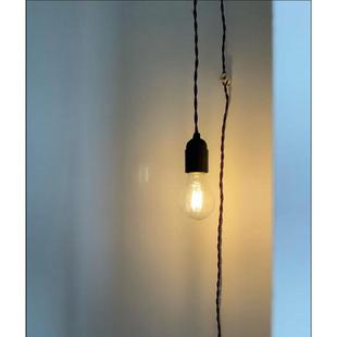 宿舍灯泡挂灯房间装饰灯插座灯氛围灯卧室床头复古吊灯暖光夜灯