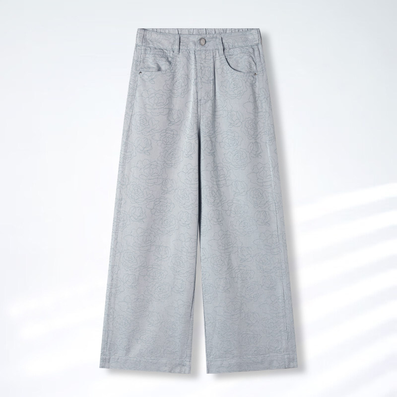 【梅子粉丝专享】提花彩色牛仔裤06S0397