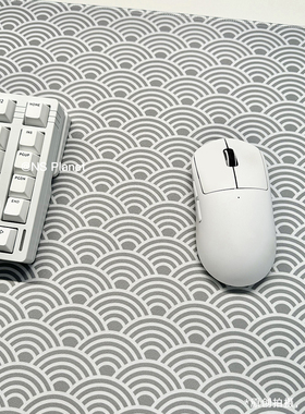 NS鼠标垫超大号桌垫细面高级感游戏办公电脑桌垫子加厚防滑定制