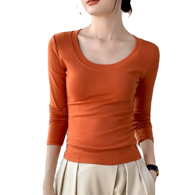 歌倍尚长袖西装内搭T恤女