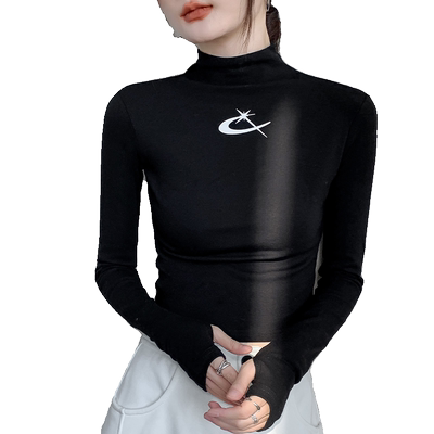 歌倍尚半高领长袖打底衫