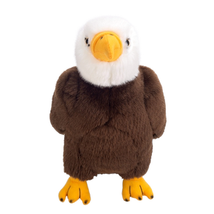 毛毛兽仿真白头海雕美洲雕公仔 老鹰毛绒玩具动物玩偶秃鹰布娃娃