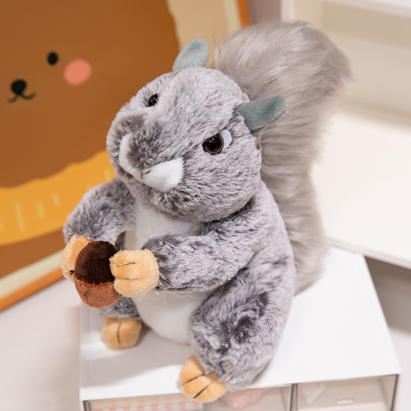 仿真小松鼠公仔毛绒玩具
