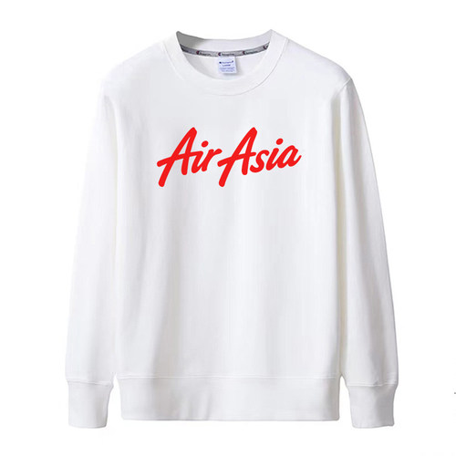 AirAsia马来西亚亚洲航空亚航周边男女圆领宽松休闲套头卫衣班服